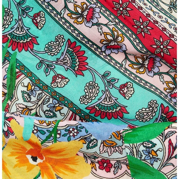 Johnny Was Floral Clover Button Down Boho Top Blouse - Picture 12 of 13